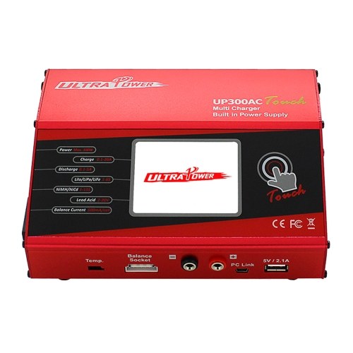 

ULTRA POWER UP300AC Touch High Power 300W 1-6S LiIo/LiPo/LiFe/LiHV/NiCd/NiMH Battery Balance Charger Discharger
