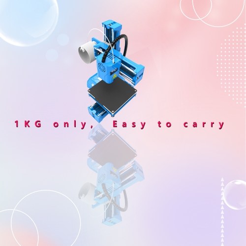 EasyThreed 3D Printer Mini Desktop Printing Machine for Kids 100x100x100mm Print Size for Beginners Household Education 