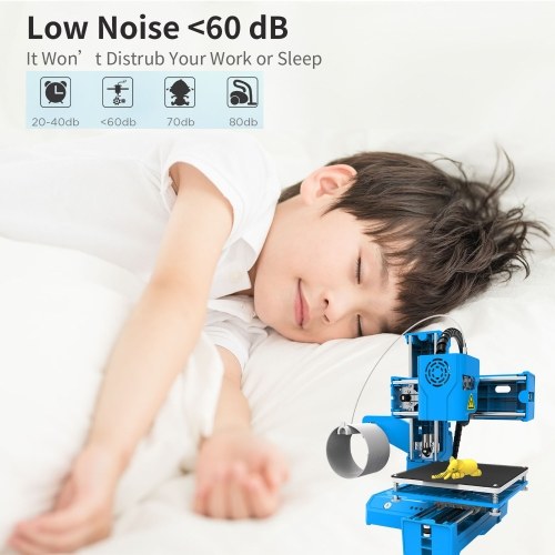 EasyThreed 3D Printer Mini Desktop Printing Machine for Kids 100x100x100mm Print Size for Beginners Household Education 