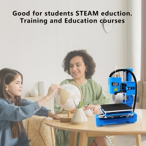 EasyThreed 3D Printer Mini Desktop Printing Machine for Kids 100x100x100mm Print Size for Beginners Household Education 