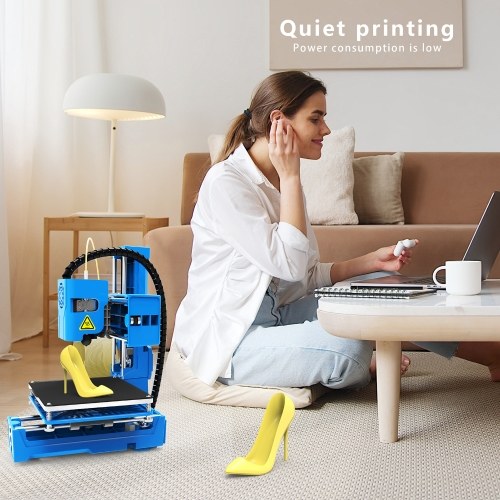 EasyThreed 3D Printer Mini Desktop Printing Machine for Kids 100x100x100mm Print Size for Beginners Household Education 