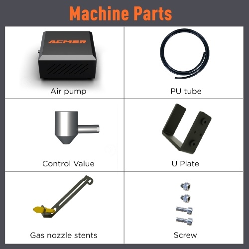 ACMER C4 0-30L/min Laser Cutting Engraving Air-Assisted Accessories