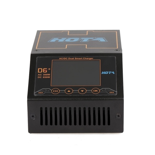 

HOTA D6+ AC/DC Dual Smart Charger Battery Balance Charger APP Control for 1~6S LiHv/LiPo/LiFe/Lilon/Lixx 1~16S NiZn/Nicd/NiMH Battery