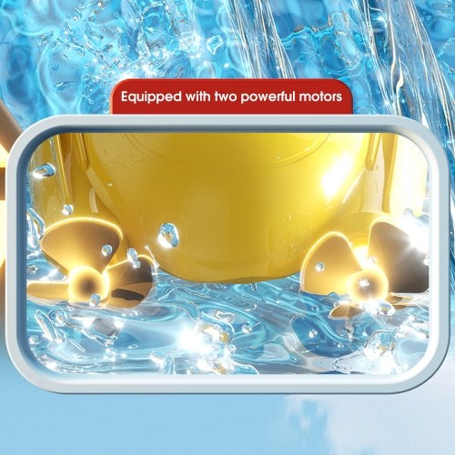 Remote Control Boat, 2.4Ghz Waterproof Rechargeable Speed Boat for Pools and Lakes, Mini Stunt Boat Toys for Kids Adults Boys Girls, Green