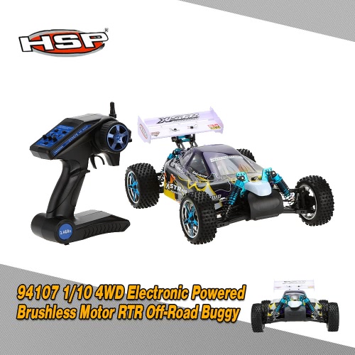

Первоначально HSP 94107PRO 1/10 4WD электронных питание безщеточный мотор РТР Off-Road багги & 2.4 ГГц передатчик
