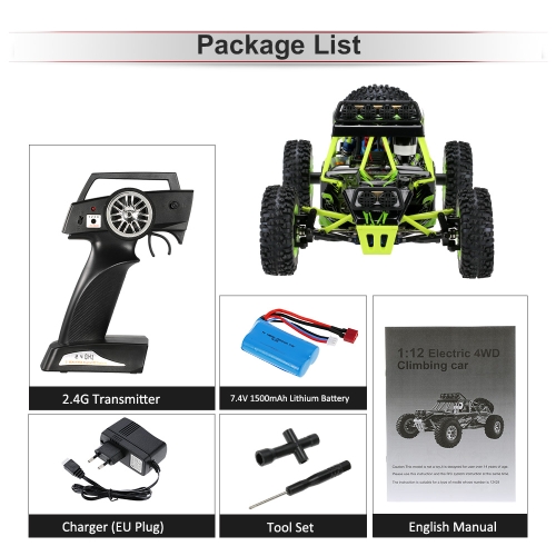 

Wltoys 12428 1/12 2.4G 4WD Электрический матовый гусеничный RTR RC Car
