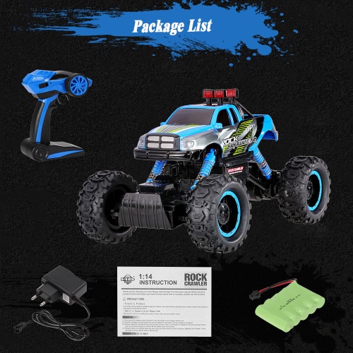 

HB-P1402 2.4G 1/14 Scale 2CH 4WD Electric RTR Rock Crawler RC Car