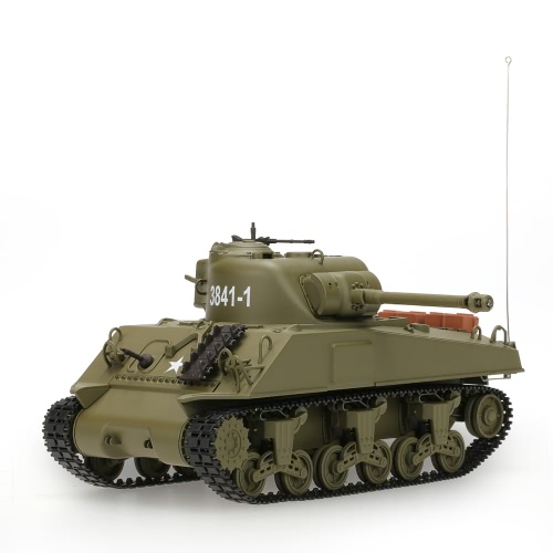 

Оригинал HENG LONG 3841-01 1/30 27MHz США Средний танк M4A3 Шерман RC боевой танк с огнями и звуки