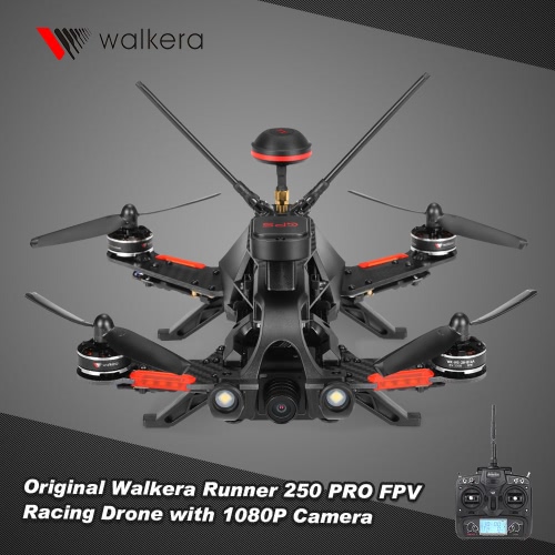 

Оригинальный Walkera Runner 250 PRO 1080P 5.8G FPV Racing Drone RC Quadcopter с GPS / GLONASS OSD DEVO 7 Transmitter