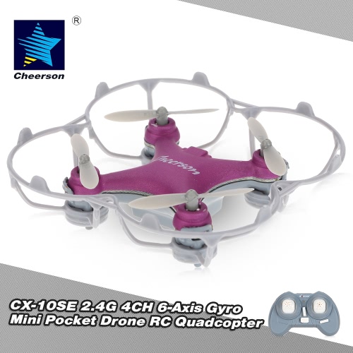 Original Cheerson CX-10SE 2.4G 4CH 6-Axis Gyro Mini Drone UFO with LED Lights RTF RC Quadcopter от Tomtop.com INT Original Cheerson CX-10SE 2.4G 4CH 6-Axis Gyro Mini Drone UFO with LED Lights RTF RC Quadcopter от Tomtop.com INT