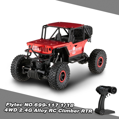 Flytec NO.699-117 1/18 4WD 2.4G Alloy Off-Road Climber Monster RC Car RTR