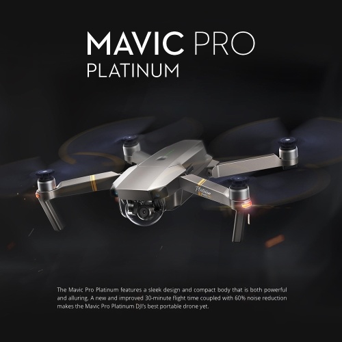 

DJI Mavic Pro Platinum Foldable Obstacle Avoidance Drone FPV RC Quadcopter
