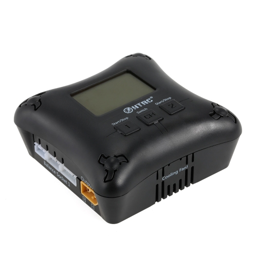 

HTRC H4AC DUO 20w x2 2A x2 Двухканальное мини-зарядное устройство с штекером XT60 T для 2-4-х липовой батареи RC Drone Вертолетный самолет
