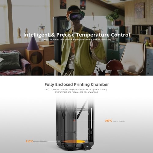 Flsun T1 3D Printer  Max 1000mm/s High Speed Printing 