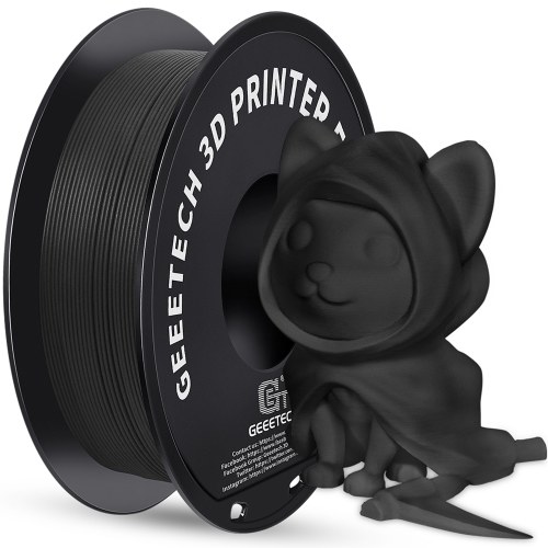 Матовая нить GEEETECH PLA 1,75 мм, точность размеров нити для 3D-печати +/- 0,03 мм, совместима с сериями Anycubic kobra, Elegoo Neptune 4, Creality ender-3, Bambu Lab A1/X1, FLASHFORGE Adventurer 5M, QIDI Q1 Pro и большинством FDM 3D-принтеров - белый
