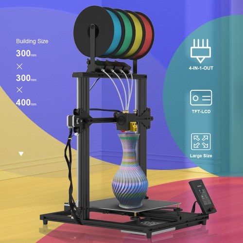 ZONESTAR Z8PM4 PRO FDM 3D Printer 300x300x400mm Build Area 