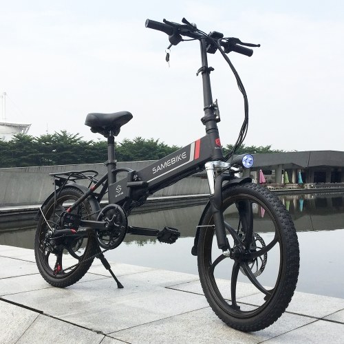 Samebike 20LVXD30 Ebike 20``*1.95`` Tires 350W Brushless Gear Motor Folding Electric Bike 45-60km Power-Assist Range 