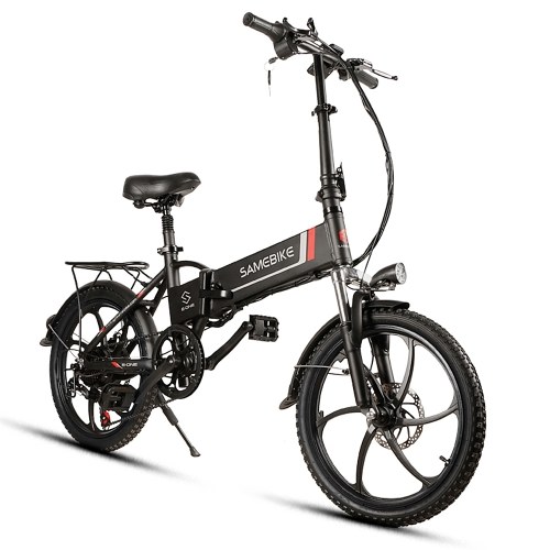 Samebike 20LVXD30 Ebike 20``*1.95`` Tires 350W Brushless Gear Motor Folding Electric Bike 45-60km Power-Assist Range 