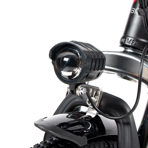 Samebike 20LVXD30-II Ebike 20 Inch 350W Brushless Gear Motor Folding Electric Bike Max 80km Range with Rechargeable Phone Holder Rear Rack 