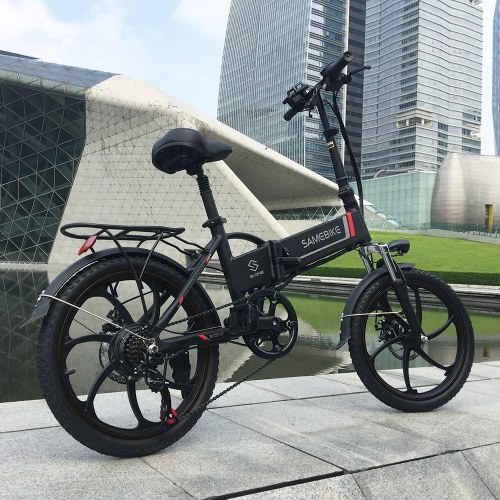Samebike 20LVXD30 Ebike 20``*1.95`` Tires 350W Brushless Gear Motor Folding Electric Bike 45-60km Power-Assist Range 