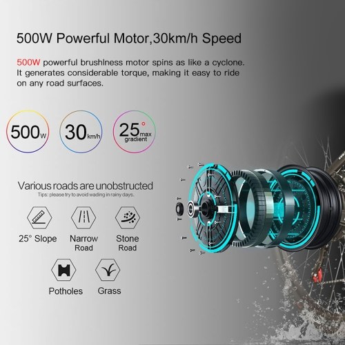 

Samebike LO26 Electric Bike 500W 26 Inch Folding Electric Bicycle
