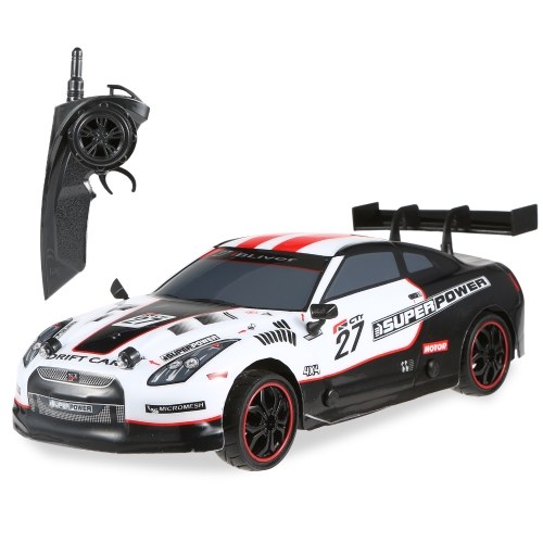 

80019 RC Drift Car 1/14 2.4GHz 4WD 35km/h RC Racing Car High Speed with Light Two Types Tires Kids Gift RTR