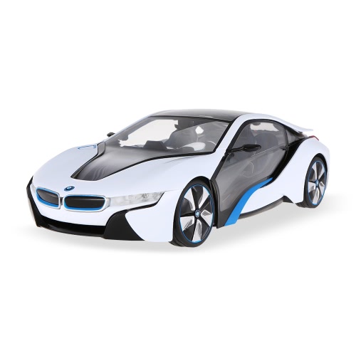 Rastar 49600-11 27MHz R / C 1/14 BMW I8 com a Rádio Interior Luz remoto Esporte Controle Racing Modelo Car