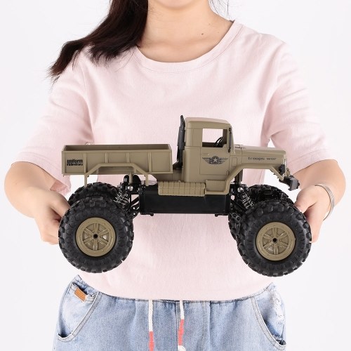 

Fayee FY001B 1/16 2.4GHz 4WD 3000G Load Snow Tyre Военный грузовик внедорожник Crawler RC Car