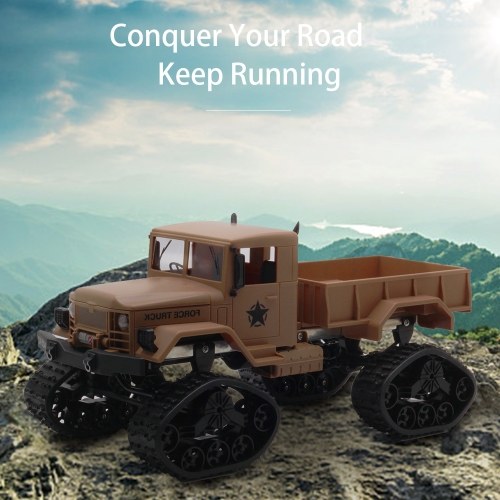 

Fayee FY001B 1/16 2.4GHz 4WD 3000G Load Snow Tire Military Truck Off-road RC Car Crawler with LED Headlights for Kids