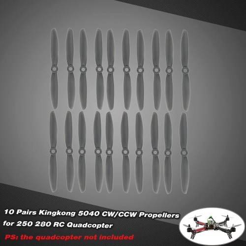 10 Pairs Kingkong 5040 CW/CCW Propellers for QAV250 280 RC Quadcopter
