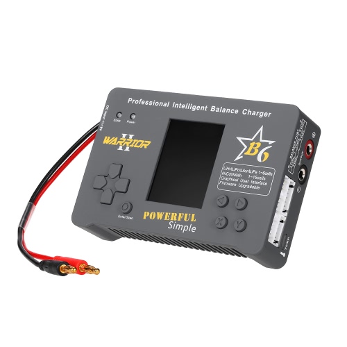 

WARRIOR B6 CPSD 100W LiPo Li-ion LiFe NiMH NiCd Pb Батарея Профессиональное интеллектуальное зарядное устройство / разрядник для RC Drone Вертолетная лодка