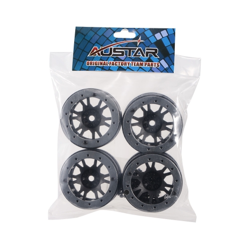 

4шт AUSTAR AX-619BL 1.9inch Комплект ступицы колеса для осевого SCX10 RC4WD D90 1/10 RC Rock Crawler Car