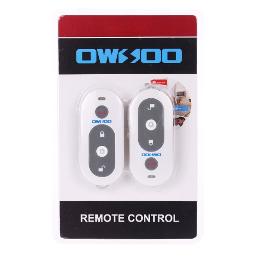 

OWSOO 433MHZ Wireless Remote Control 4 Button Arm Stay Arm Disarm SOS for Alarm System