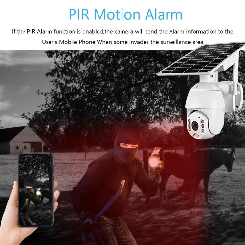 1080P Wireless Solar Panel Security Camera Outdoor Waterproof Surveillance Camera without Battery 