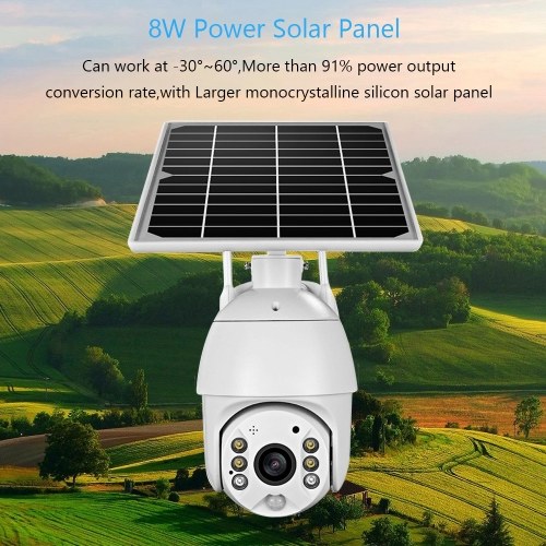 1080P Wireless Solar Panel Security Camera Outdoor Waterproof Surveillance Camera without Battery 
