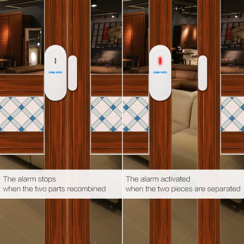 

OWSOO 433MHz Wireless Magnetic Door Window Sensor Detector for Home House Security Alarm