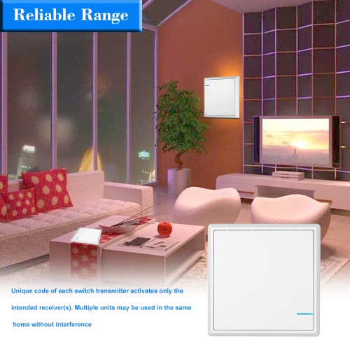 

Wireless Switch Transmitter No Wiring Remote Control Waterproof House Lighting & Appliances Three Buttons