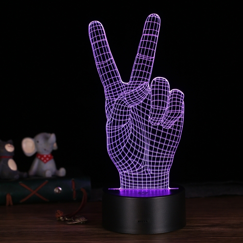 

3D LED Настольная лампа Illusion Красочный настольный ночной свет