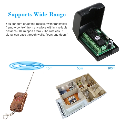 

Smart Home 433Mhz RF DC 12V 4CH Learning Code