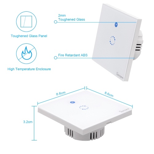 

SONOFF T1 EU ITEAD Smart WiFi Wall Light Touch Switch