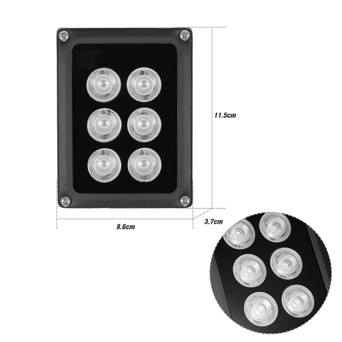 

Infrared Illuminator 6pcs Array IR LEDS