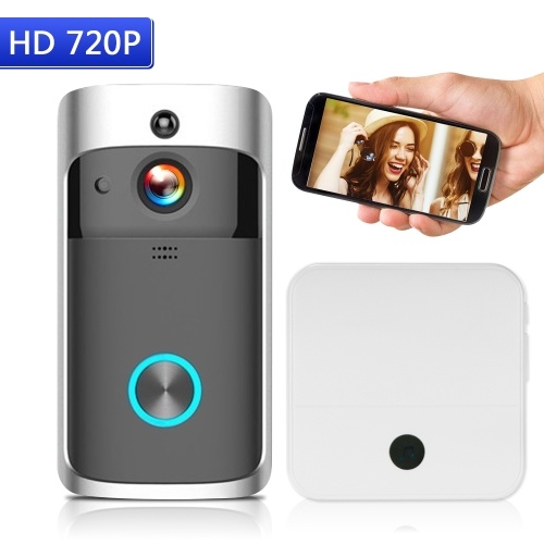 Interphone visuel intelligent de porte de sécurité de WiFi intelligent de DoorBell Smart HD 720P enregistrant le visiophone