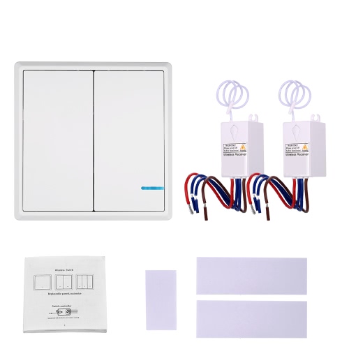 

AC 180~275V Wireless Switch Transmitter Switch Receiver Controller No Wiring Remote Control Waterproof House Lighting & Appliances