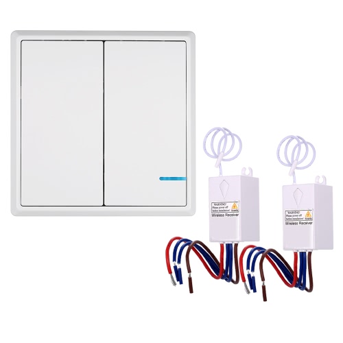 

AC 80~150V Wireless Switch Transmitter Switch Receiver Controller No Wiring Remote Control Waterproof House Lighting & Appliances
