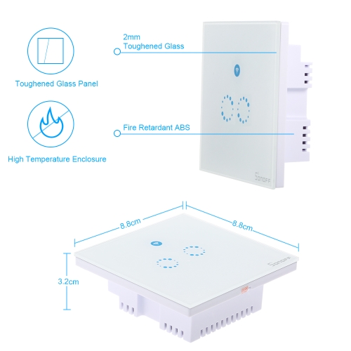 

SONOFF WIFI Smart Touch Wall Switch Touch Switch