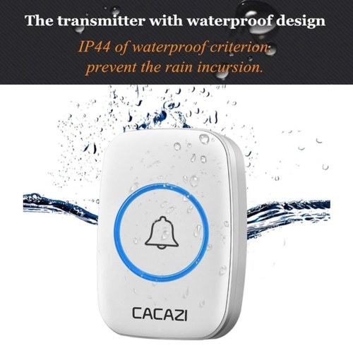 

Waterproof Wireless Doorbell LED Indicator Door Chime