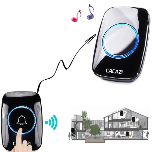 

Waterproof Wireless Doorbell LED Indicator Door Chime