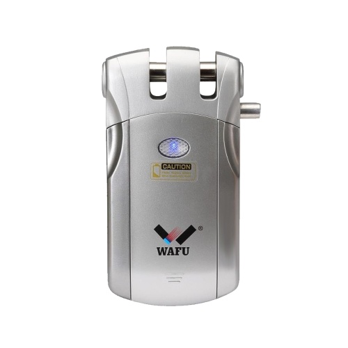 WAFU WF-018U Wireless Remote Control Lock Security Invisible Keyless Intelligent Lock Zinc Alloy Metal Smart Door Lock iOS Android APP Unlocking with 2 Remote Keys Smart Home Villa Office Access Control Security System