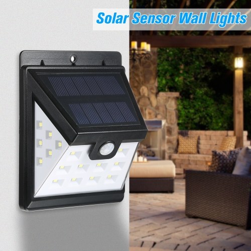 

Solar Sensor Wall Lights, Super Split 22LED Waterproof Solar Powered PIR Motion Sensor Energy Saving Night Lights for Garden, Fence, Patio, Driveway