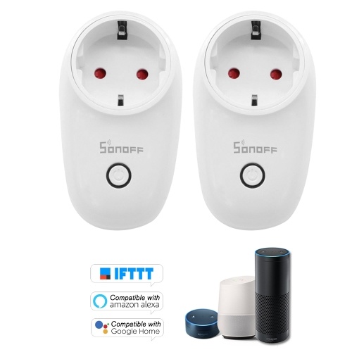 2PCS SONOFF S26 ITEAD Wifi Smart Socket Wireless Remote Control Charging Adapter Smart Home Power Sockets